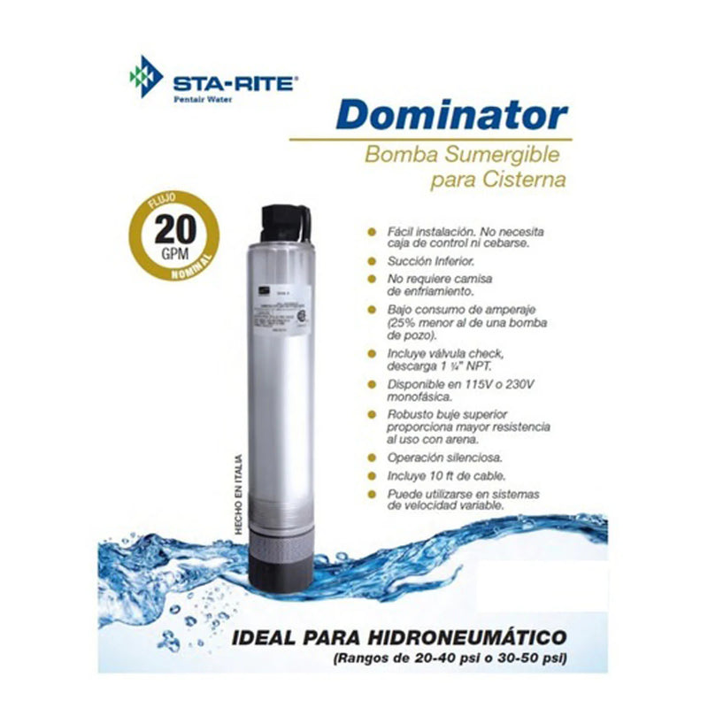 BOMBA SERIE MD DOMINATOR PENTAIR STA-RITE